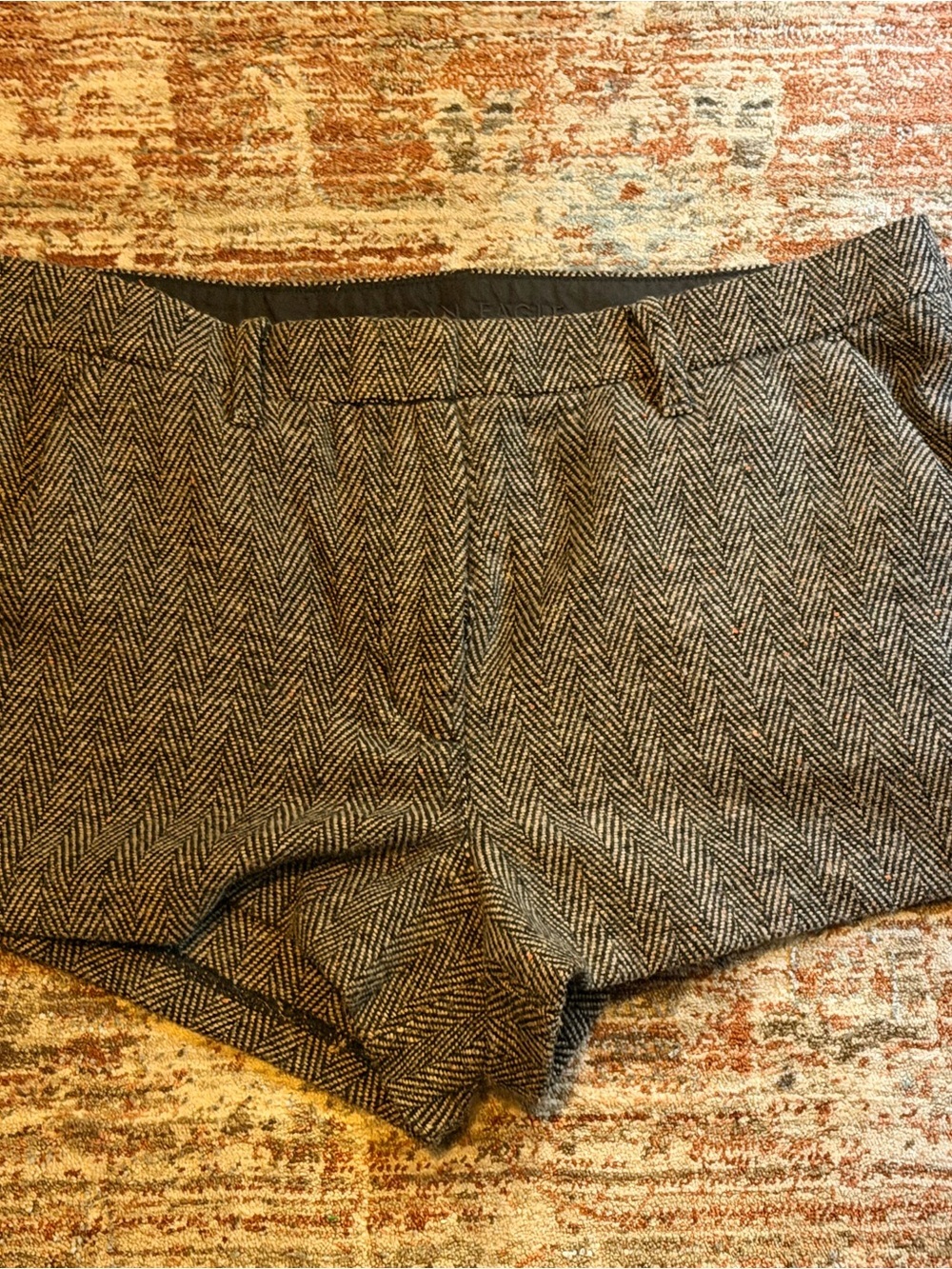 American Eagle Outfitters Herringbone Tweed Shorts - Black & White